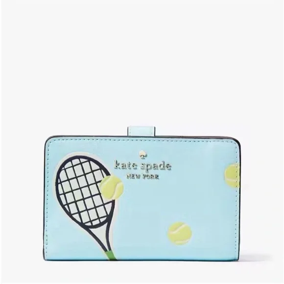 Kate Spade Grand Slam Medium Compact Bifold Wallet - Picture 4 of 5